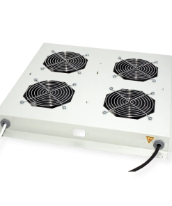 Roline 19" krovni ventilacijski modul s 4 ventilatora i termostatom, sivi