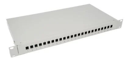 NFO Patch Panel 1U 19" - 24x SC Simplex LC Duplex, Closed, 1 tray