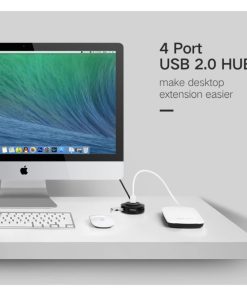 UGREEN 4-portni USB-A HUB 4×USB-A 2.0, crni, 1.0m