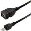 Transmedia OTG USB type A jack to USB type Micro B plug