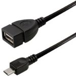 Transmedia OTG USB type A jack to USB type Micro B plug