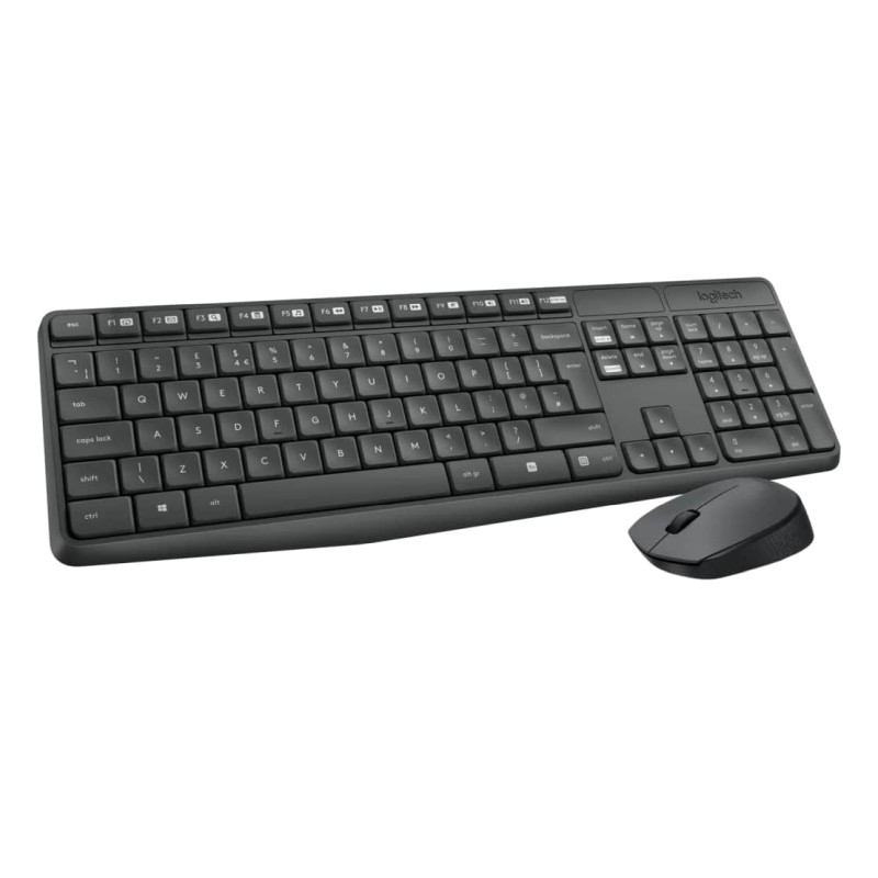 Logitech MK235 bežična tipkovnica+miš, USB, crna (920-008031)