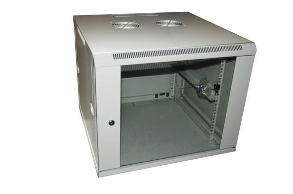 NaviaTec zidni mrežni ormar 15U 600 x 600mm, jednodjelni, SE serija, rastavljen