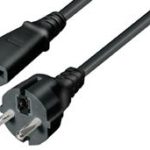 Transmedia Power Cable Schuko -IEC 320 plug 1,5m
