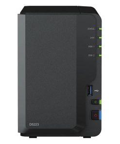 Synology DS223 DiskStation 2-bay NAS server, 2.5"/3.5" HDD/SSD podrška, Hot Swappable HDD, Wake on LAN/WAN, 2GB, 1×1GbE