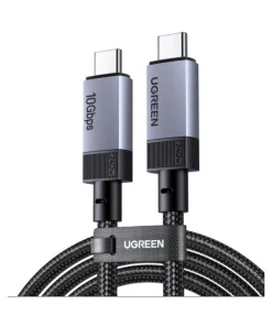 UGREEN kabel, USB C 3.2 Gen 2 (M) na USB C 3.2 Gen 2 (M), 4K@60Hz, pleteni, 2m, crni