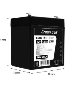 Green Cell (AGM44) baterija AGM 12V/4.5Ah