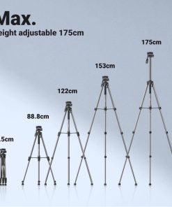 UGREEN LP661 Stativ tripod za foto i video, nosivost 5kg, visina 53.5-175cm, 360° Pan,180° Tilt, za mobitele, akcijske kamere, DSLR fotoaparate, ručne kamkordere, projektore