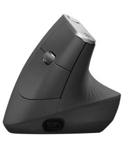 Logitech MX Vertical Advanced vertikalni ergonomski bežični optički miš, za dešnjake, USB, grafit (910-005448)