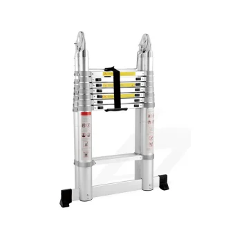 ProScope teleskopske ljestve (Preklopne) #DLT708F (2x8 stepenica / 237-500 cm) + stabilizator - PRO