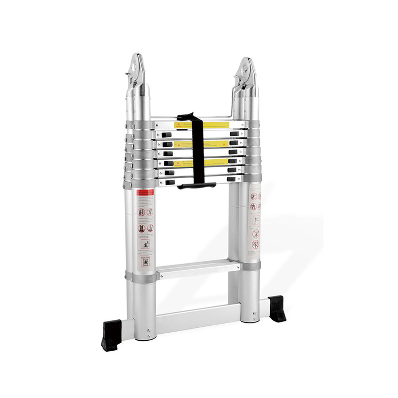 ProScope teleskopske ljestve (Preklopne) #DLT708F (2x8 stepenica / 237-500 cm) + stabilizator - PRO