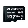 Verbatim memorijska kartica Premium Micro SDXC 128GB Class 10 + adapter