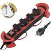 Transmedia 4-way power strip, 5m, outdoor