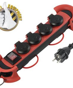 Transmedia 4-way power strip, 5m, outdoor