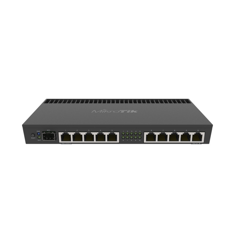 Mikrotik RouterBOARD 4011iGS+RM, A15 CPU (4-cores), 1GB RAM, 10×GLAN, 1xSFP+, RouterOS L5, desktop kućište, rackmount, PSU