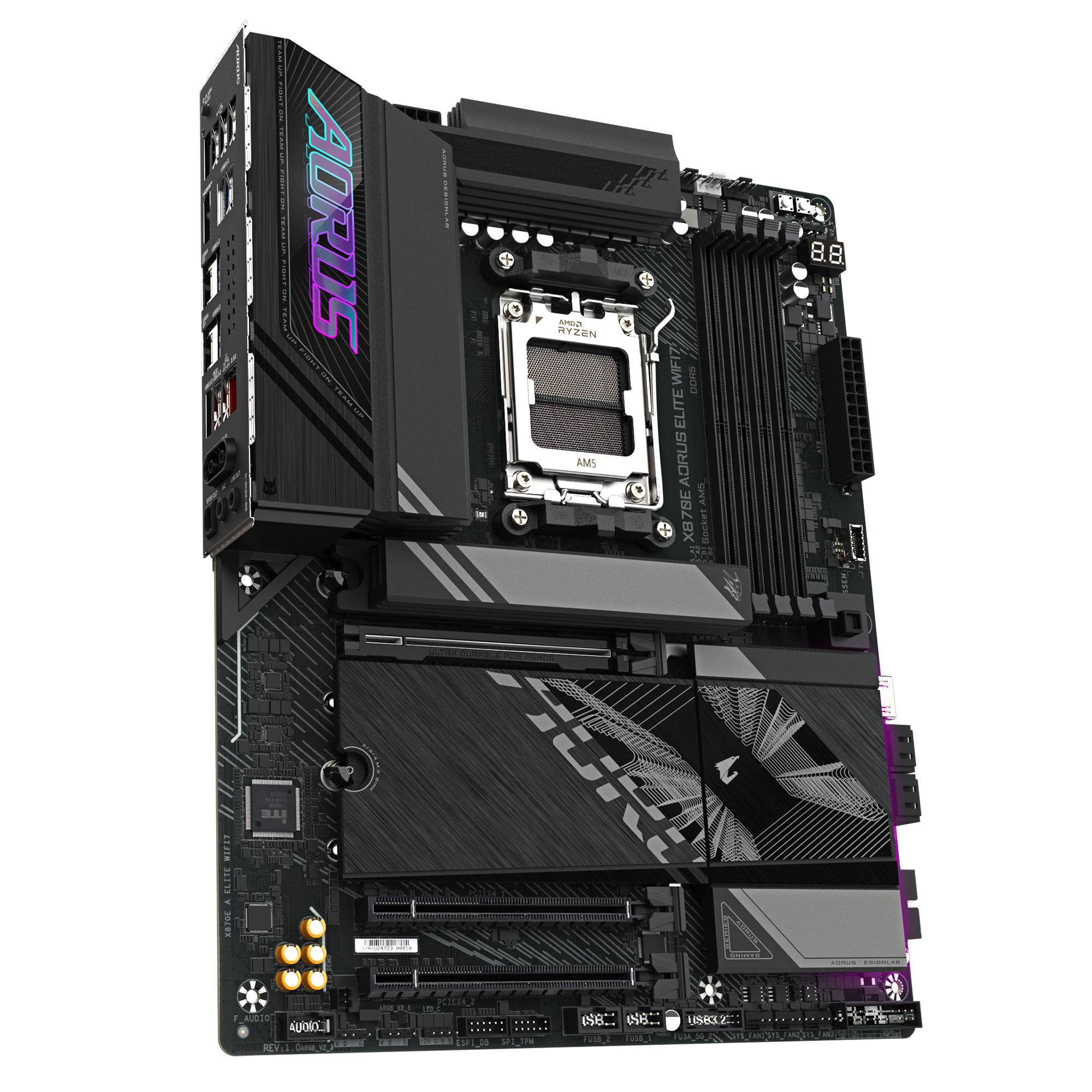 Gigabyte MB X870E AORUS ELITE WIFI7, S.AM5, 4xDDR5/8000(OC), PCIe 5.0, 2.5G-LAN, HDMI, USB4, WiFi, ATX