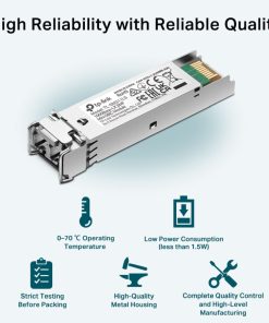 TP-Link Gigabit SFP modul, Single-mod, MiniGBIC, LC sučelje, do 10km udaljenost