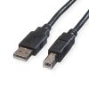 Roline USB2.0 kabel TIP A-B M/M, 1.8m, crni