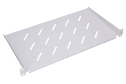 NaviaTec 19" polica za mrežni ormar, 300 mm, 1U, Cantilever, siva