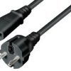 NaviaTec Schuko plug - IEC 320 C13 Jack black 2m
