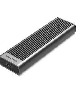 Vention M.2 NVMe SSD Enclosure (USB 3.1 Gen 2-C) with Heat Sink Gray Aluminum Alloy Type
