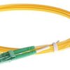 NFO Patch cord, LC APC-LC APC, Singlemode 9 125, G.657A2, Duplex, 3m