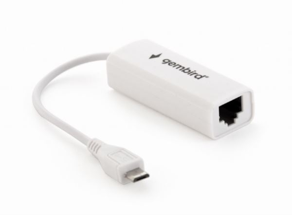 Gembird MicroUSB 2.0 LAN adapter for mobile devices