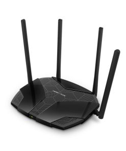 Mercusys MR80X AX3000 bežični usmjerivač (Dual-Band WiFi 6 Router) 574Mbps/2402Mbps (2.4GHz/5GHz), 802.11ax/ac/a/b/g/n, 3×G-LAN, 1×G-WAN, 4×5 dBi fiksne omni-direkcione antene