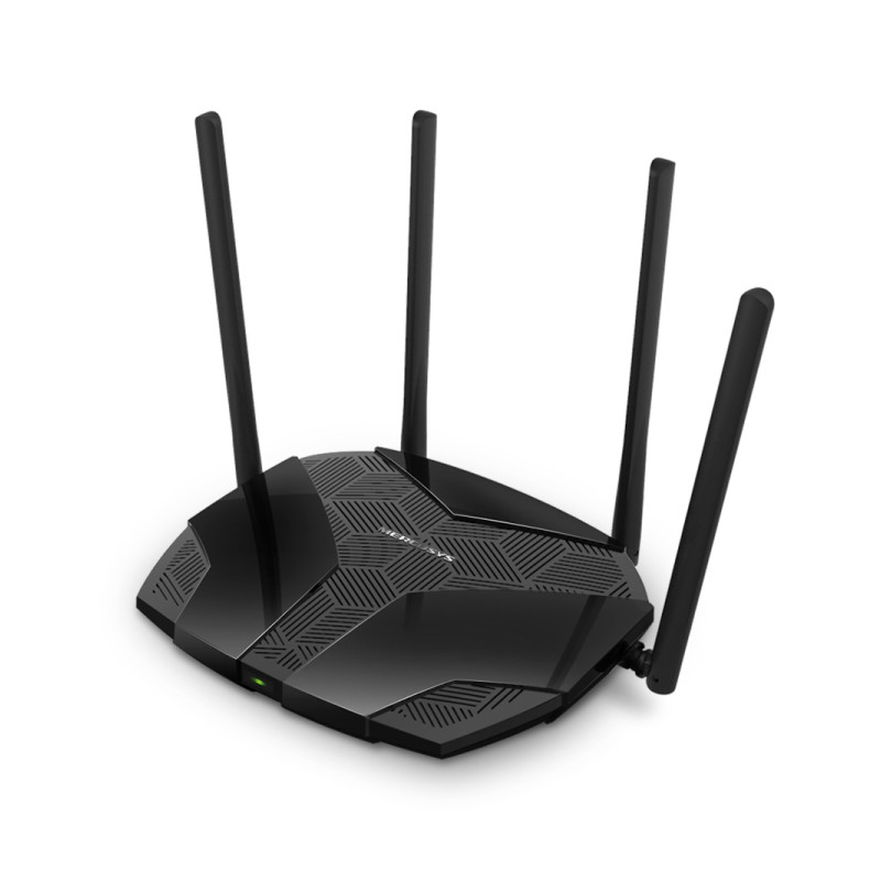 Mercusys MR80X AX3000 bežični usmjerivač (Dual-Band WiFi 6 Router) 574Mbps/2402Mbps (2.4GHz/5GHz), 802.11ax/ac/a/b/g/n, 3×G-LAN, 1×G-WAN, 4×5 dBi fiksne omni-direkcione antene