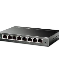 TP-Link 8-port Gigabit PoE Easy Smart preklopnik (Switch), 8×10/100/1000M RJ45, 4×PoE+, metalno kućište, 13" (64W)