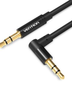 Vention 3.5mm Male to 90°Male Audio Cable 1M Black Metal Type