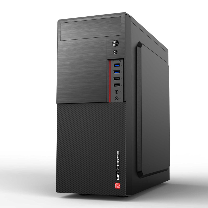 Bit Force BLADE BS-4 v2.0 Midi Tower ATX kućište bez napajanja, crno