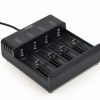 Gembird Fast Battery Charger Ni-MH Li-ion, black