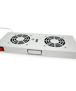 Roline 19" ventilacijski modul s 2 ventilatora i termostatom, sivi