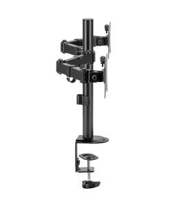 BIT FORCE nagibno-okretni stolni nosač za 2 17“- 32“ monitora, do 9kg (po monitoru) (BRACKET DMM-32-2M)