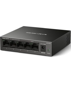 Mercusys MS105GS 5-Port Gigabit Desktop preklopnik (Switch) 5×10/100/1000Mbps, Plug & Play, Auto-Negotiation, Auto-MDI/MDIX, metalno kućište