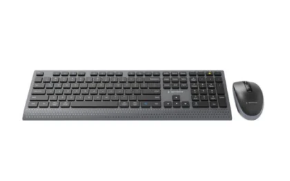 Gembird Dual-mode slim wireless desktop set, 2.4G BT, US layout