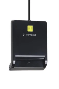 Gembird USB smart card reader, black