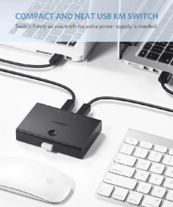 UGREEN Data Switch USB 2.0, 2 ulaza/1 izlaz, crni