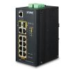 Planet L2 Industrial 8P GbE 802.3at PoE 2P GbE 2P 1G-SFP Managed Switch