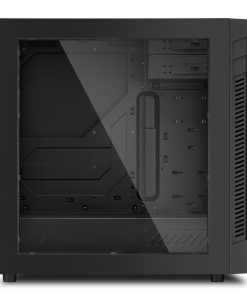 Sharkoon S25-W Midi Tower ATX kućište, prozirna bočna stranica, bez napajanja, plavi LED, crno