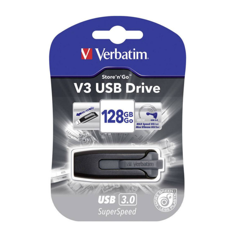 Verbatim V3 128GB USB3.2 Gen1, crni