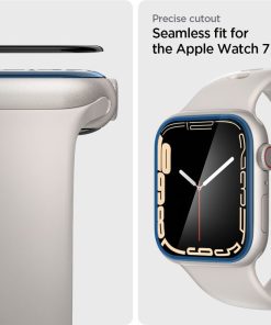Spigen ProFlex EZ Fit, zaštitno staklo za Apple pametni sat, 2 kom + okvir za poravnanje - Apple Watch 9/8/7 41mm (AFL04052)