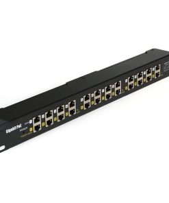 MaxLink Gigabit 12-port passive POE injector panel - shielded
