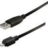 Transmedia USB typeA plug-Micro USB typeB 1,8m