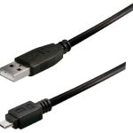 Transmedia USB typeA plug-Micro USB typeB 1,8m