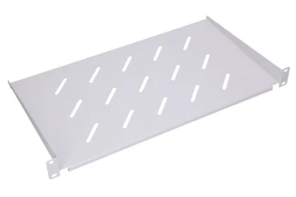 Extralink 1U 350mm Cantilever Shelf, Gray, for 19" wall cabinets