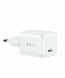 UGREEN zidni punjač 30W, USB-C, GaN, bijeli + USB-C kabel, 1m