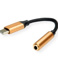 Roline GOLD adapter USB-C - 3.5mm audio, M/F, 0.13m