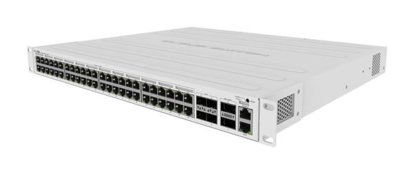 MikroTik (CRS354-48P-4S 2Q RM) Cloud Router 54 Port Switch (48x 1GbE PoE 4x 10G SFP 2x 40G SFP )